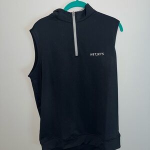 Peter Millar Charcoal Zip-Up Top